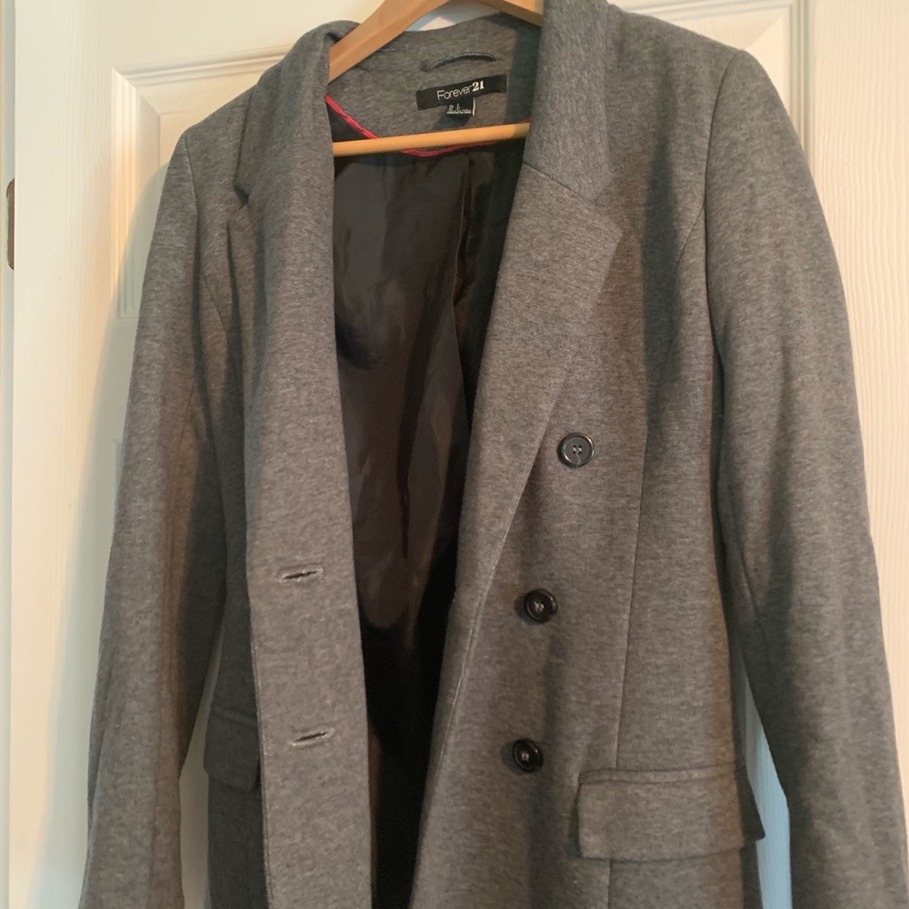 Gray pea coat